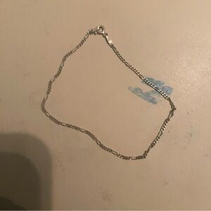 Sterling Silver Figaro Chain Bracelet